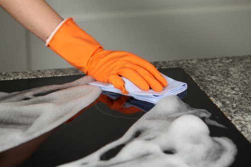 Professional move in cleaning for a Barnes home kitchen before moving day