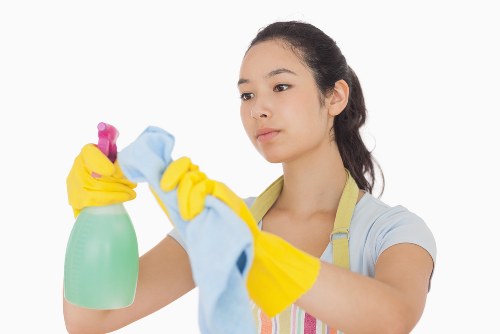 Weekly cleaning tasks in a Barnes kitchen and bathroom setting