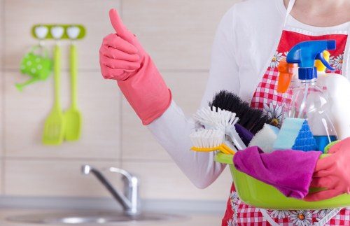 Inspection and cleaning process for rugs in Barnes