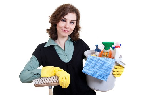 Barnes cleaning team using safe procedures and protective equipment