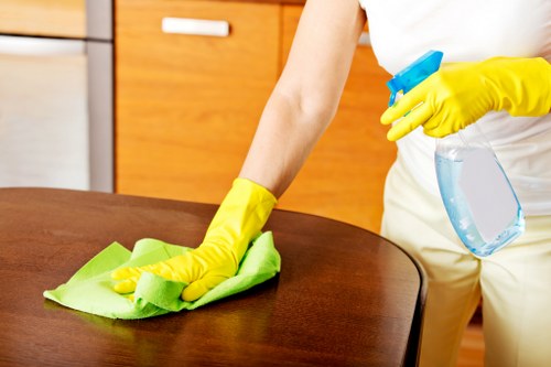 Local cleaning team servicing a business premises in Barnes